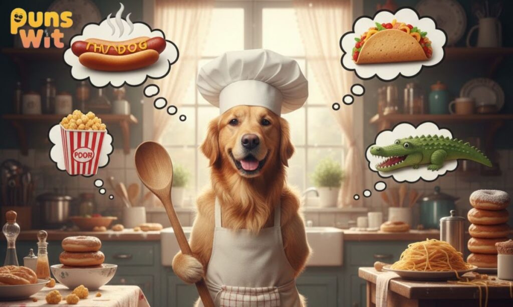 FOOD-THEMED DOG PUNS