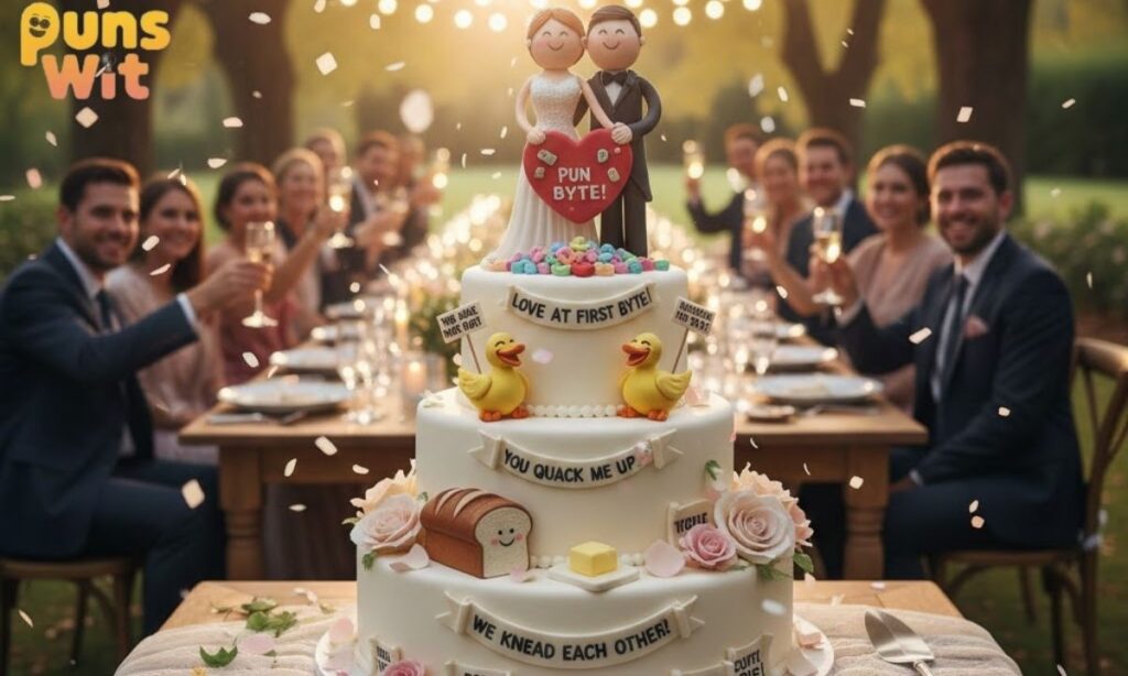 Romantic Wedding Cake Puns Filled With Love & Laughter